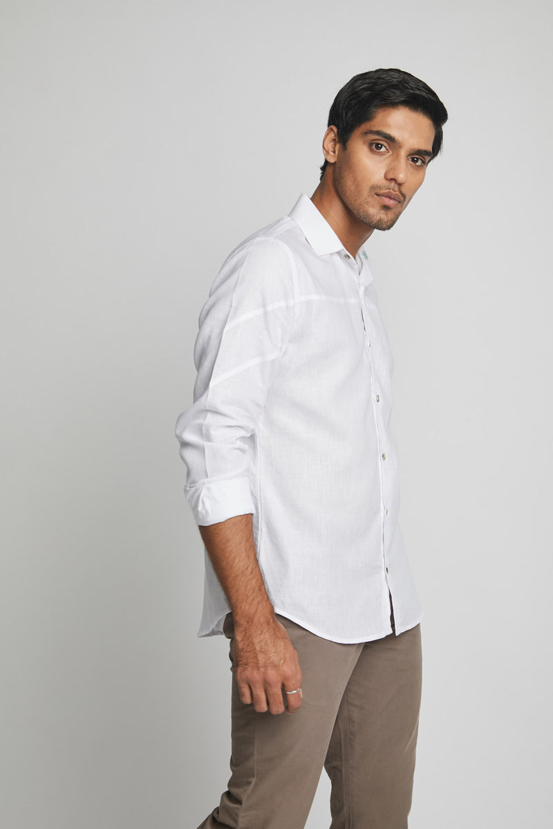 Galaxy Seam Shirt  - White
