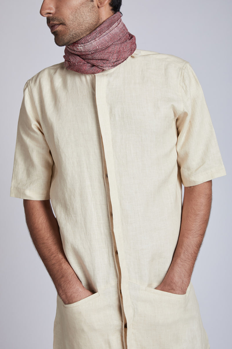 Metamorphosis Kurta -Beige