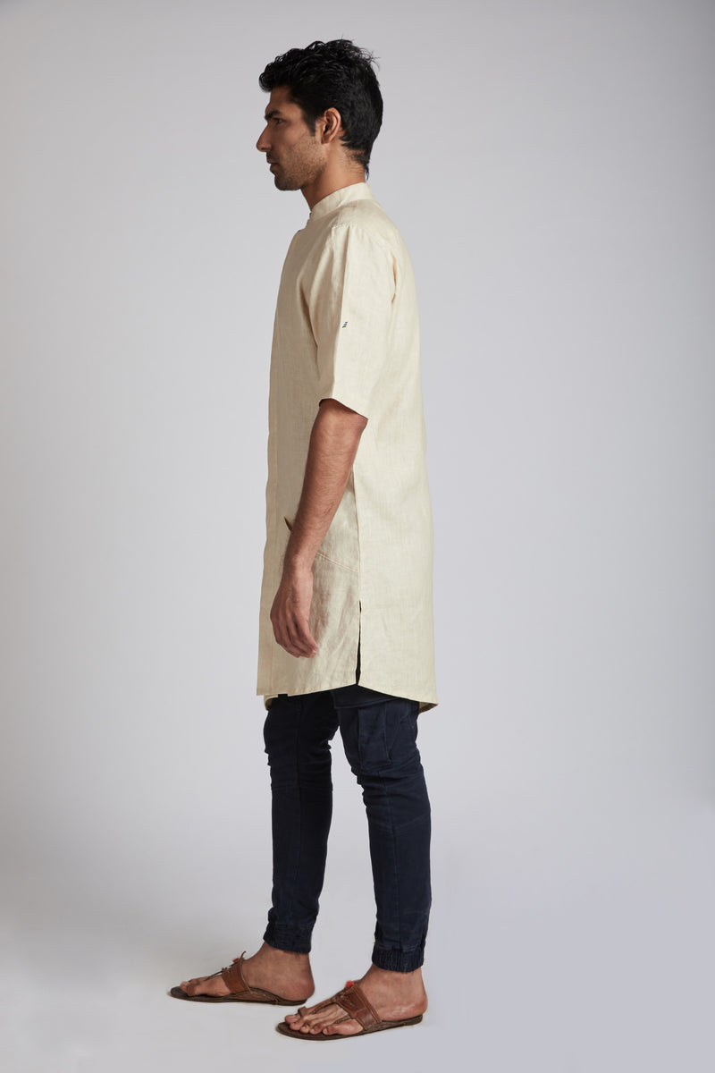 Metamorphosis Kurta -Beige