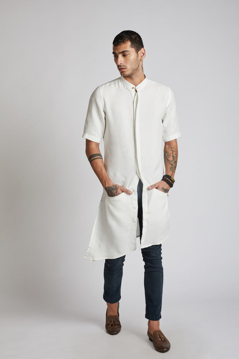 Metamorphosis Kurta - White