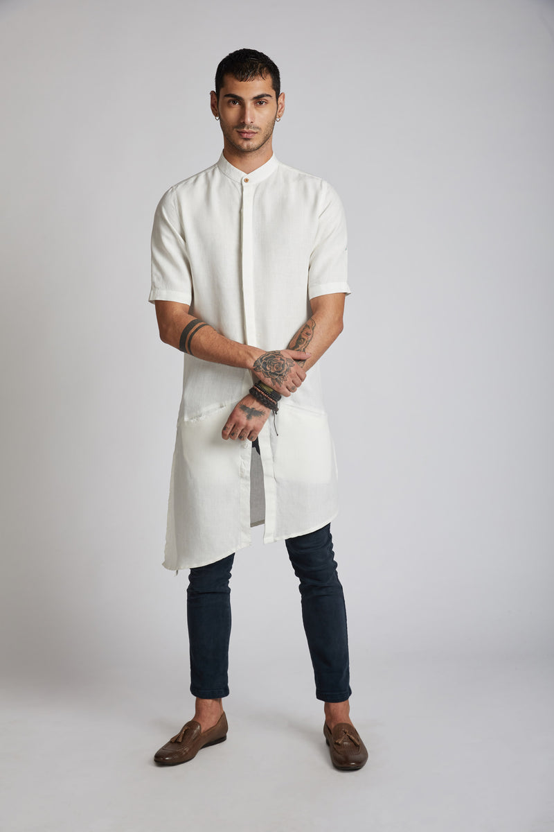 Metamorphosis Kurta - White