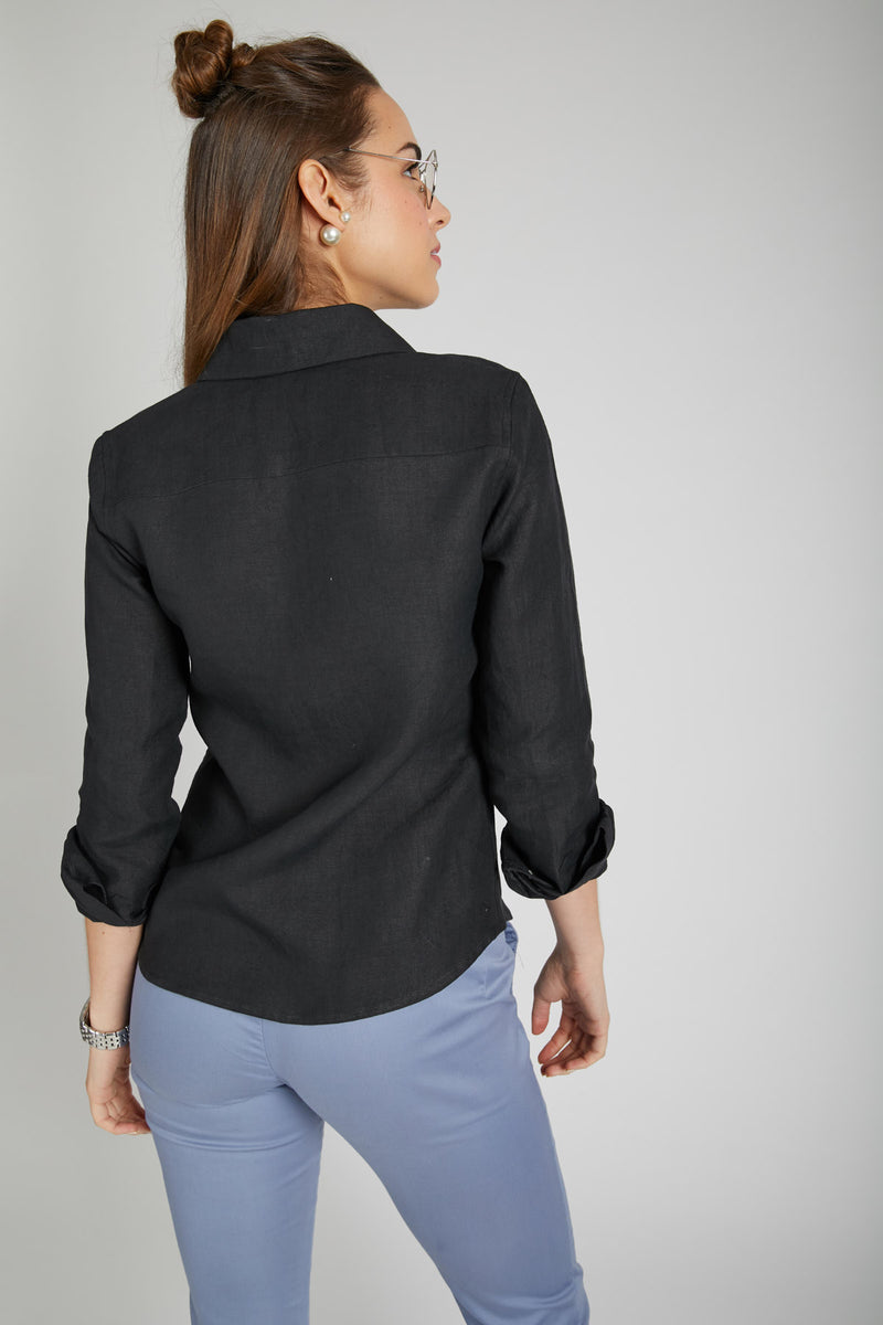 Mist Full Sleeve Shirt - Black