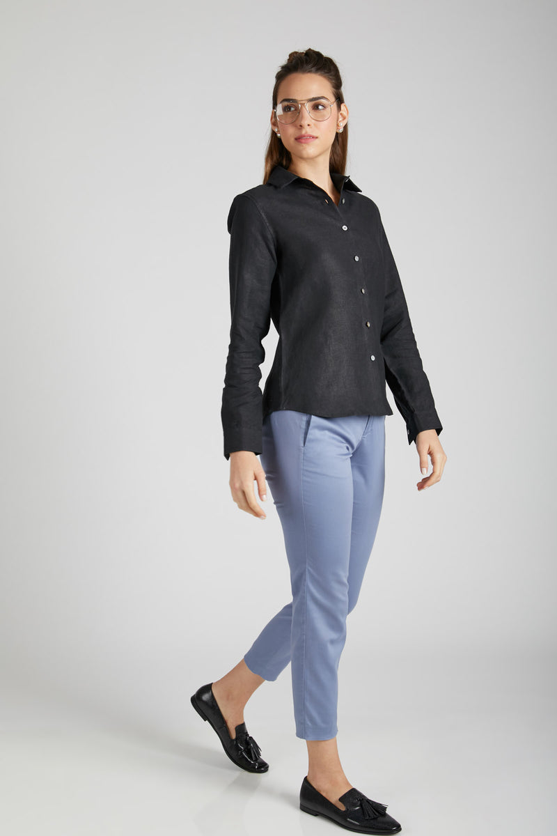 Mist Full Sleeve Shirt - Black