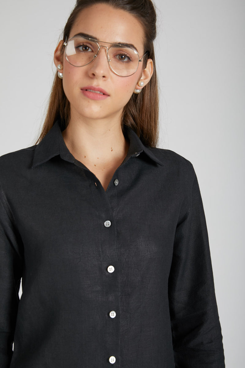 Mist Full Sleeve Shirt - Black