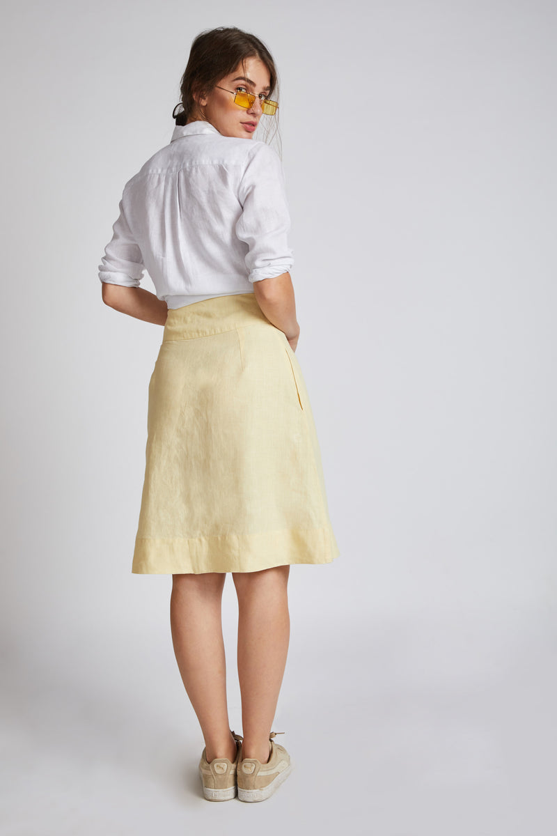 Skyward Skater Skirt - Yellow