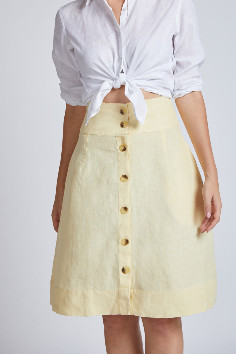 Skyward Skater Skirt - Yellow