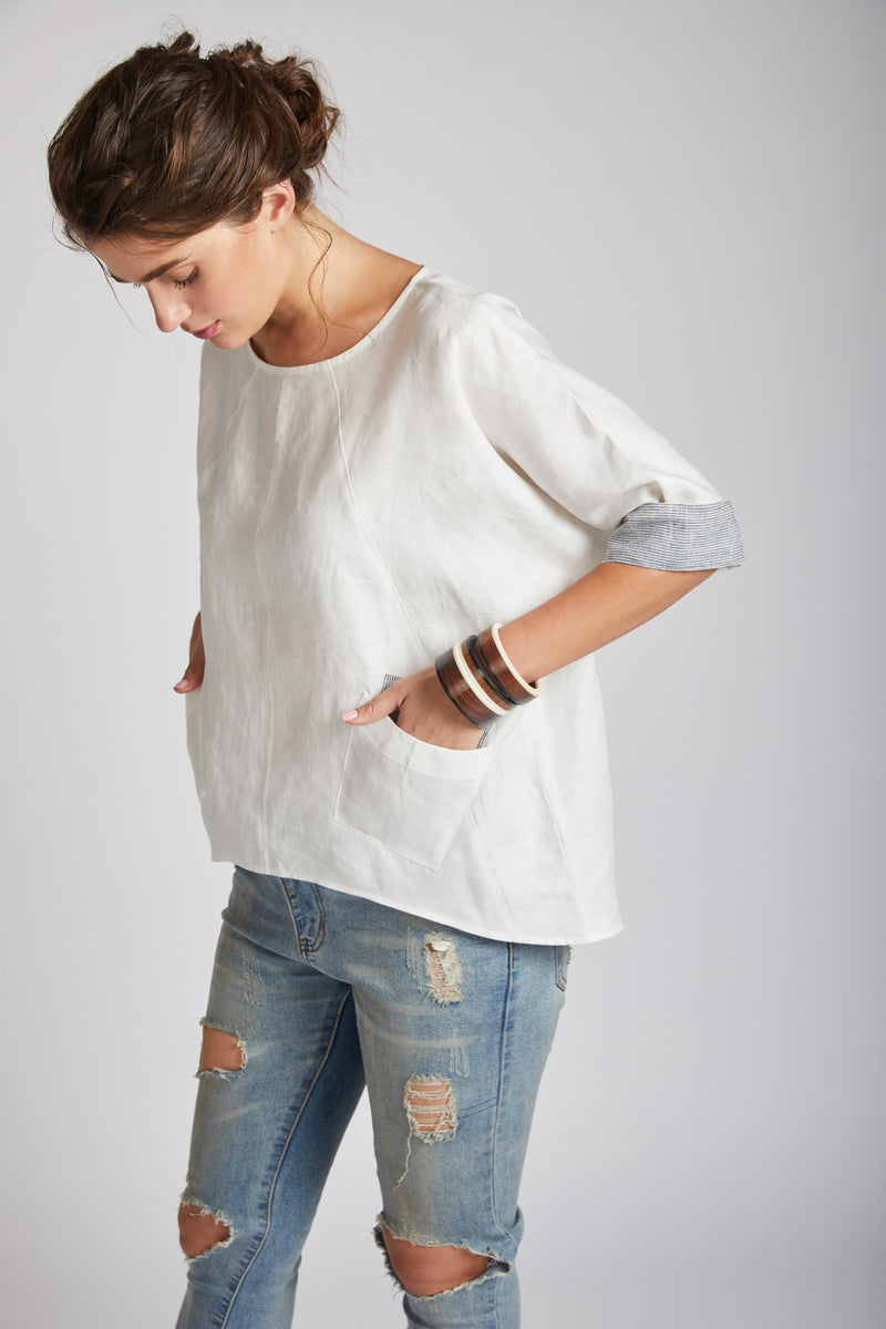 Soar Kimono Top - White