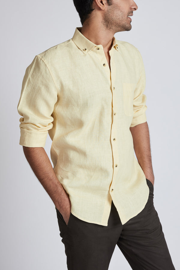 Velocity Buttondown Shirt - Yellow